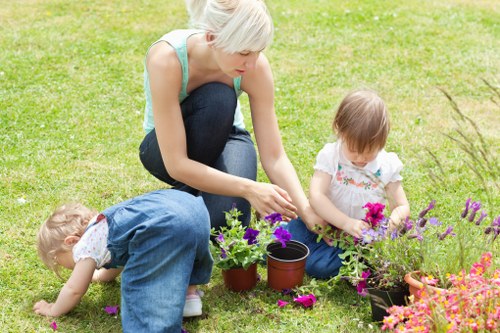 Close-up of a garden border showing an issue reported by customer